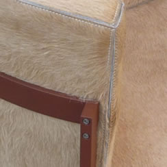 PM Chair (Mathieu Bruls) in light-brown cowhide